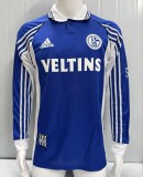 1998-2000 Schalke 04 Home Long Retro Soccer Jersey