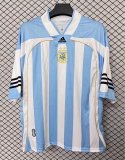 2004-2006 Argentina White Blue Hip-Hop Version Retro Soccer Jersey