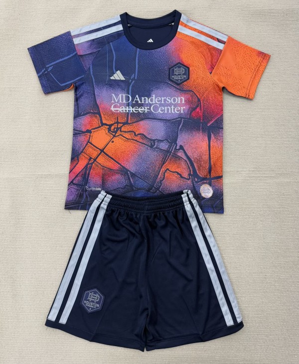 26-27 Houston Dynamo Away Kids Soccer Jersey