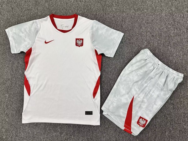 2026 World Cup Poland Home Kids Soccer Jersey