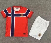 2026 Norway Home Kids Soccer Jersey 2026 Norway Home Kids Soccer Jersey