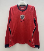 2026 England Away Long Sleeve Fans Soccer Jersey (长袖)