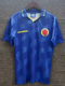 2014 Colombia Blue Retro Soccer Jersey