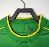 1998 Brazil Green Retro Soccer Jersey