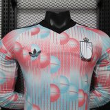 2026 Belgium Away Long Sleeve Player Version Soccer Jersey (长袖球员)