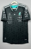 2026 F1 Benz New Pattern Short Sleeve Racing Suit