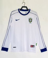 1998 Brazil  Long sleeves Retro Soccer Jersey 