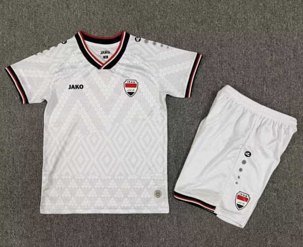 2026 Iraq Home Leaked Edition Kids Soccer Jersey