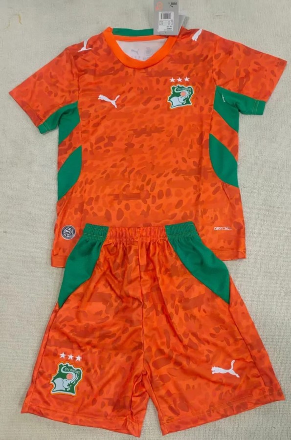 2026 Cote d'Ivoire Home Kids Soccer Jersey
