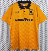 1990-1991 Wolves Home Retro Soccer Jersey
