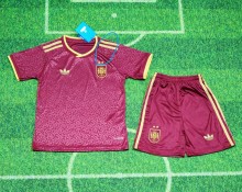 2026 World Cup Spain Third Kids Soccer Jersey (With 2 Star)*两颗星