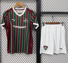 26-27 Fluminense Home Kids Soccer Jersey