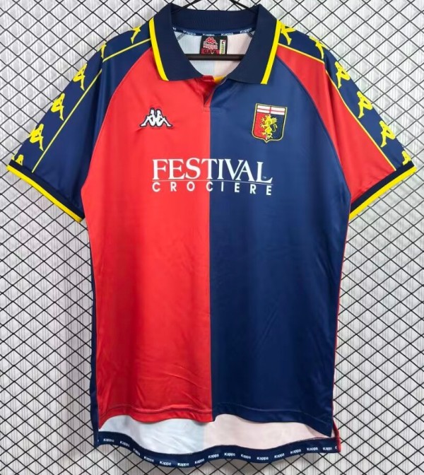 1999-2000 Genoa Home Retro Soccer Jersey