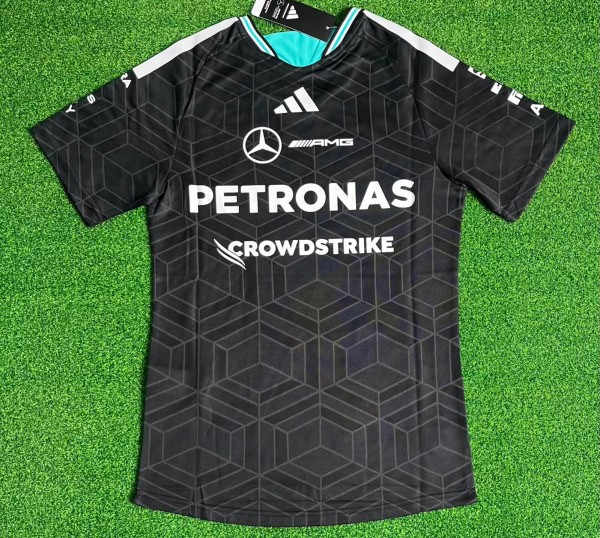 2026 Benz New Pattern Player Version Heat Transfer Printing Short Sleeve Racing Suit