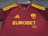 26-27 Roma Home Fans Soccer Jersey*带广告
