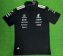 2026 Benz New Pattern Heat Transfer Printing Short Sleeve Racing Suit*有领 2026 Benz New Pattern Heat Transfer Printing Short Sleeve Racing Suit*有领