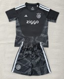 26-27 Aja× Black GoalKeeper Kids Soccer Jersey
