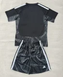26-27 Aja× Black GoalKeeper Kids Soccer Jersey