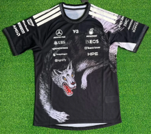 2026 Benz New Pattern Heat Transfer Printing Short Sleeve Racing Suit