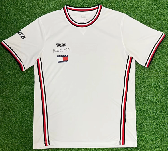2026 Cadillac New Pattern Heat Transfer Printing Short Sleeve Racing Suit