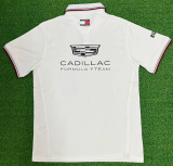 2026 Cadillac New Pattern Heat Transfer Printing Short Sleeve Racing Suit*有领
