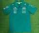2026 Aston Martin New Pattern Heat Transfer Printing Short Sleeve Racing Suit*有领