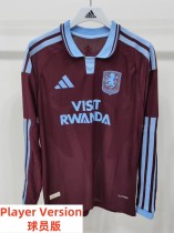 26-27 Aston Villa Home Long Sleeve Player Version Soccer Jersey*长袖球员 26-27 Aston Villa Home Long Sleeve Player Version Soccer Jersey*长袖球员