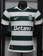 26-27 Sporting Lisbon Home Player Version Soccer Jersey