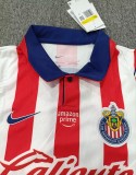 26-27 Chivas Guadalajara Home Long Sleeve Fans Soccer Jersey (长袖)