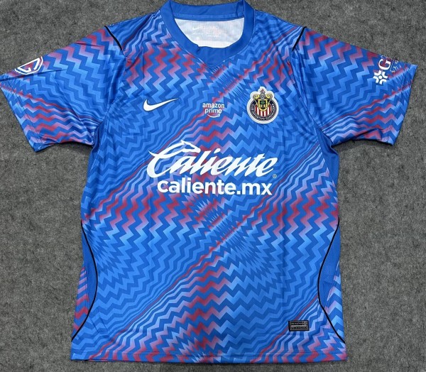 26-27 Chivas Guadalajara Blue GoalKeeper Fans Soccer Jersey