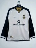 2001-2002 Man Utd 100th Anniversary Double Sided Long Sleeve Retro Soccer Jersey *双面长袖