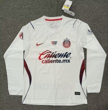26-27 Chivas Guadalajara Away Long Sleeve Fans Soccer Jersey (长袖)
