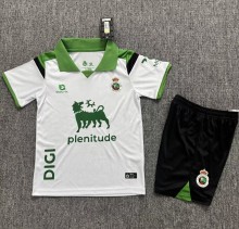 26-27 Racing de Santander Home Kids Soccer Jersey