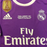 2016-2017 RMA Away Player Version Retro Soccer Jersey*球员