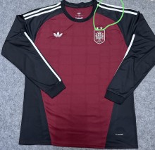 2026 Spain GoalKeeper Long Sleeve Fans Soccer Jersey (长袖) (With 2 Star)*两颗星