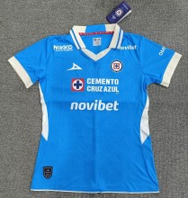 26-27 Cruz Azul Home Women Fans Soccer Jersey (女)