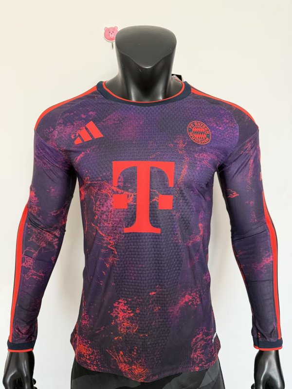 26-27 Bayern Third Long Sleeve Player Version Soccer Jersey*长袖球员