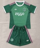 26-27 Aja× Green GoalKeeper Kids Soccer Jersey
