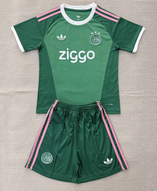 26-27 Aja× Green GoalKeeper Kids Soccer Jersey