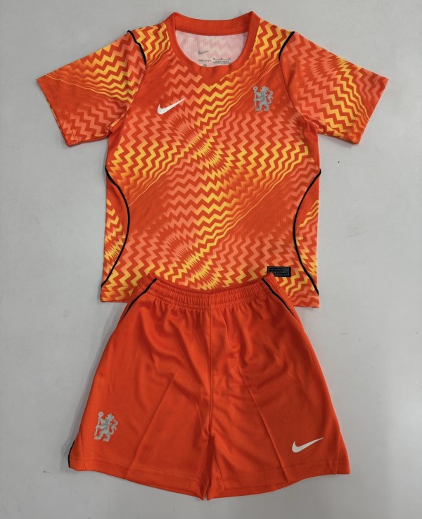 26-27 CHE Orange GoalKeeper Adult Suit