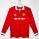 1992-1994 Man Utd Home Long sleeves Retro Soccer Jersey