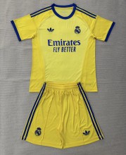 26-27 RMA Yellow GoalKeeper Kids Soccer Jersey