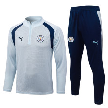 26-27 Man City High Quality Half Pull Tracksuit