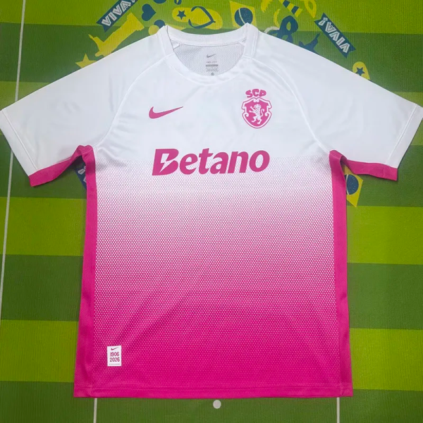 26-27 Sporting Lisbon White Red Special Edition Soccer Jersey