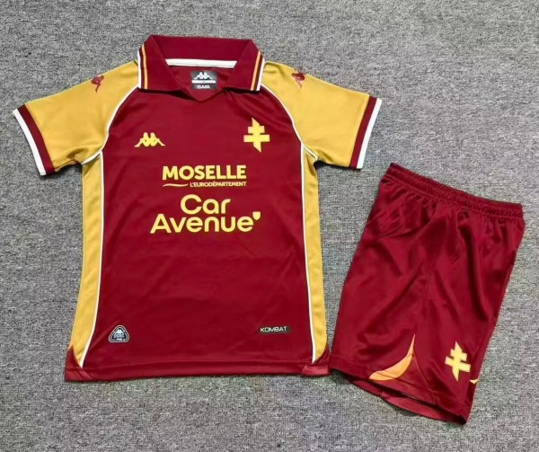 26-27 Metz Home Kids Soccer Jersey