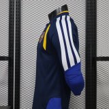 26-27 Boca Juniors Blue Long Sleeve Player Version Soccer Jersey*长袖球员