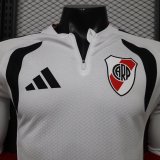 26-27 River Plate White Long Sleeve Player Version Soccer Jersey*长袖球员