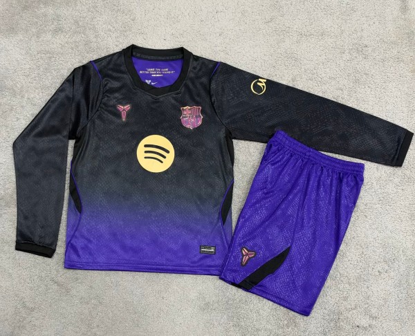 26-27 BAR Away Long Sleeve Kids Soccer Jersey (长袖)