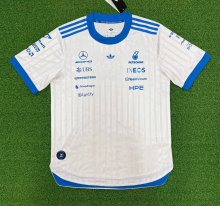 2026 Benz New Pattern Heat Transfer Printing Short Sleeve Racing Suit