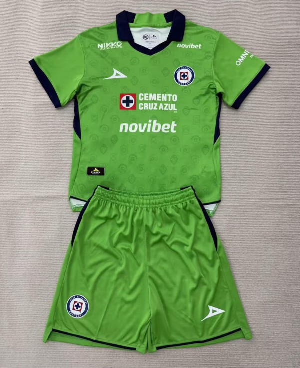 26-27 Cruz Azul Green Goalkeeper Adult Suit